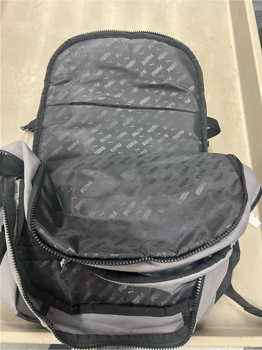 Puma Gray and Black Men's Everyday Backpack